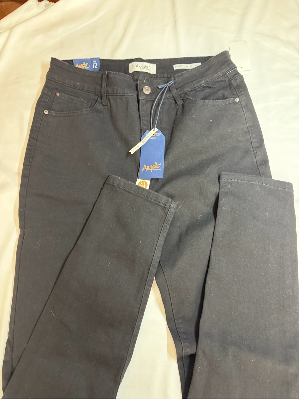 Angels Skinny Leg Black Jeans with Tag